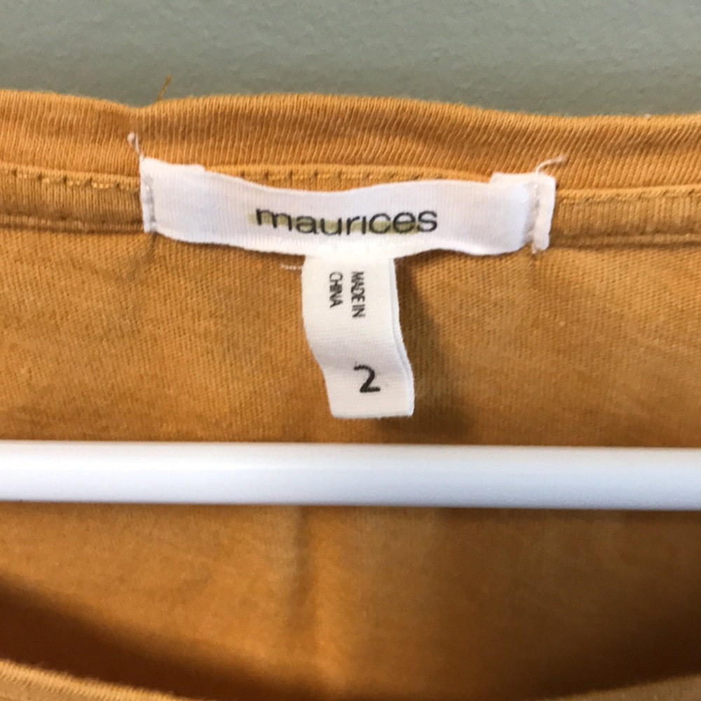 Maurice’s Plus Yellow & White Ombré Shirt - Picture 2 of 2